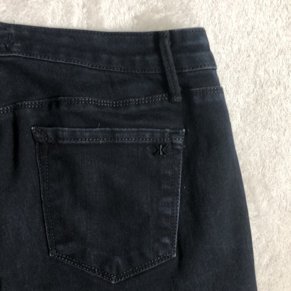 Kardashian Denim Kim Missy Senora Black Curvy Straight Black Jeans - Picture 3 of 5